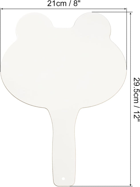 PATIKIL Dry Erase Answer Paddle, 3 Pcs 12" x 8" Double Sided Handheld Whiteboard Wooden Auction Paddles for Writing Practice at Home Office Study,...