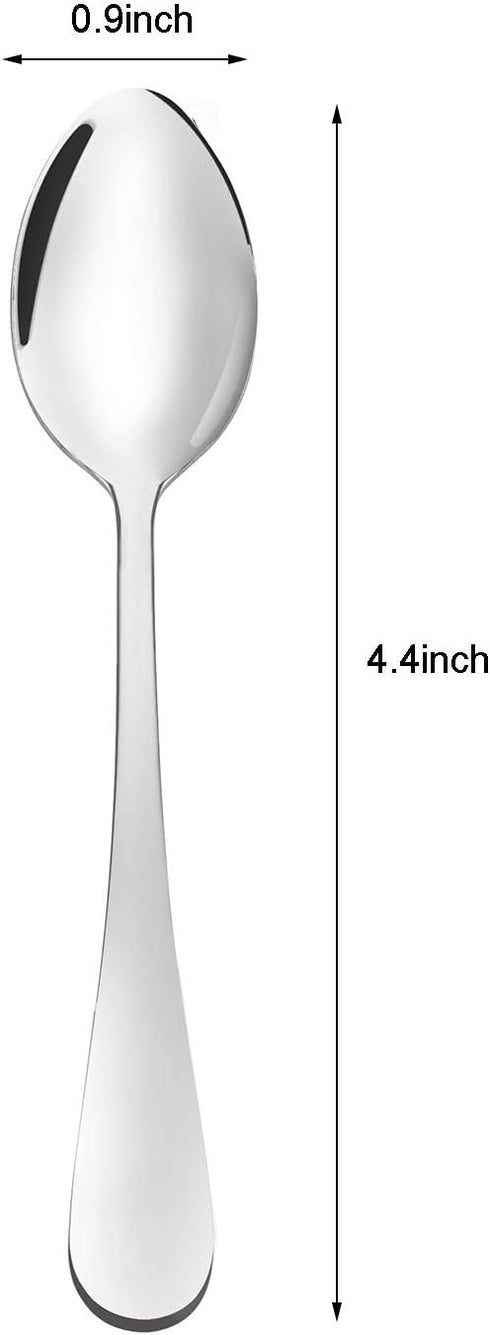 Suwimut 30 Pieces Demitasse Espresso Spoons, Mini Coffee Spoon, 4.4 Inches Stainless Steel Small Spoons for Coffee, Tea, Dessert, Appetizer, Ice C...