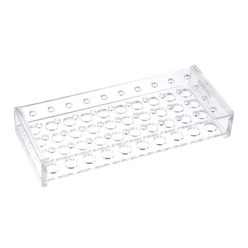 uxcell Test Tube Rack Holder Lab Stand Acrylic 40-Well Clear for 0.2ml,10ml...