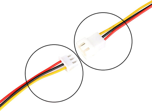 20Pairs JST XH 2.54mm 3Pins Connector, 2.54mm Pitch Female and Male JST Connection Plug Header Expansion Wire with 200mm 26AWG Cable...