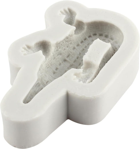 3D Sea Animals Candy Chocolate Mold Alligator Silicone Mold Crocodile Fondant Mold For Sugar Cake Decorating Cupcake Topper Gum Paste Polymer Clay...