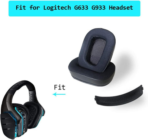 Cooling-Gel Replacement Ear Pads Compatible with Logitech G633 G933 Headset...