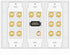 TNP Home Theater Speaker Wall Plate Outlet - 7.1 Surround Sound Audio Distribution Panel, Gold Plated Copper Banana Plug Binding Post Coupler, RCA...