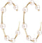 Pearl Hoop Earrings for Women Fashion Hypoallergenic Girls Pearl Earrings Drop Dangle Earrings Jewelry Gifts...