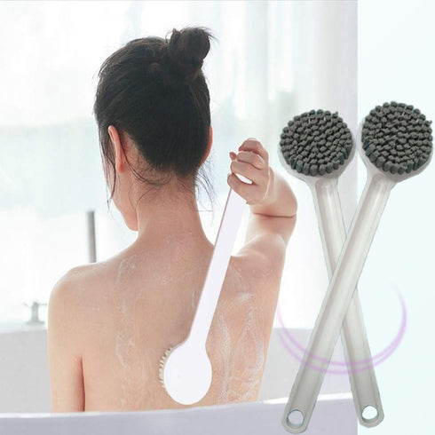 Body Brush,with Soft and Stiff Bristles,Shower Bath Brush Long Handle Gentle Back Skin Scrubber Exfoliate Massage Improve Blood Circulation,Body E...
