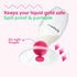 NatureBond Silicone Breast Pump with lid, Stopper, Strap, Pouch. Breastfeeding Essential Premium All in 1 Set. 3.4oz 100ml (Premium All-in-ONE)...