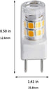 8-Pack Not Dimmable 2W G8 LED Bulbs 17 LEDs 2835SMD Warm White 3000K 180 Lumen Equivalent 20-Watt HalogenReplacement Bulbs for Light Fitting, Unde...