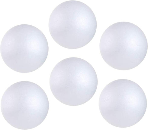 LOMIMOS 6pcs 6 Inch White Foam Balls, Polystyrene Craft Balls for Art Craft Household School Projects Christmas Easter Party Decorations...