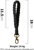 TENOC Phone Lanyard, Universal Cell Phone Wrist Strap with Phone Tether Tabs, Boho Macrame Wristlet Bracelet Keychain, Black......