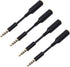 Honbay 4pcs Gold Plated 3.5mm Male to 3.5mm Female Extension Cable Headset Audio Jack Extender Adapter for Battery Charger Case and Smartphones...