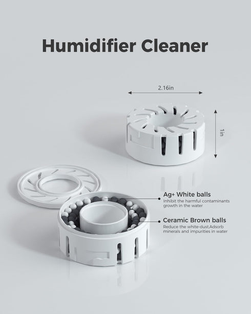 Lamon Small Ceramic Filter for MistZero Evaporative Humidifier, Eliminate White Mist, Prevent Hard Water Build-Up, Filter Mineral Deposits...