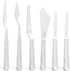 6Pcs Plastic Spatula Palette Knives, Palette Knife Set Thin and Flexible Art Knife Tools Pallet Knife for Acrylic Paint Painting Knife Mixing,Spre...