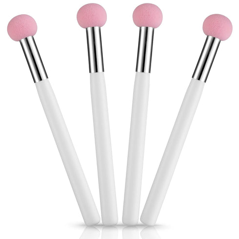 Sibba Foundation Brushes 4 PCS Makeup Setting Powder Blush Beauty Techniques Sponge Angled Stick Liquid Concealer Cream Nose Face Contour Make Up ...