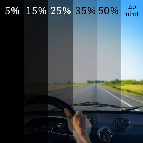15% 20 in x 10 Ft DIY Professional Adhesive Window Tint Film Uncut Roll Car Wrap Film Automotive DIY Decals...