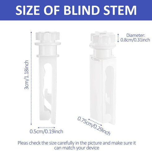 Vertical Blind Replacement Parts Repair Tabs White Stems for Window Carrier Vertical Blinds Curtain Accessories(12 Pieces)...