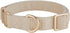 Soft Corduroy Fibric Dog Collar with High Grade Metal Buckle, for Small Dogs.(White,Small:10-15")...