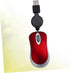 UKCOCO Mini USB Wired Mouse, Retractable Cable Laptop Mouse Wired Mouse Optical Compact Travel Mute Mice for PC Desktop Mouse Notebook Computer Re...