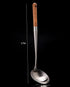 FJNATINH Soup Ladle, 17inches Ladle for wok, 304 Stainless Steel Soup Spoon Cooking Spoon for Kitchen with Wooden Handle...