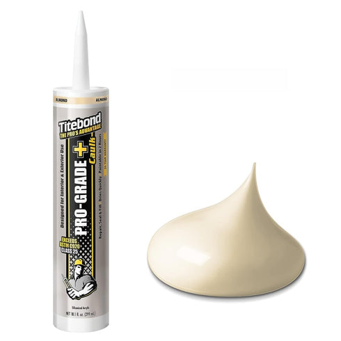 Titebond 10.1 Oz. Pro-Grade Plus 8411 Siliconized Acrylic Water-Based Caulk - Almond...