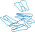 20PCS Blue Tooth Shape Paper Clips, Funny Large Binder File Clips Page Holder Bookmarks, for Home Office...