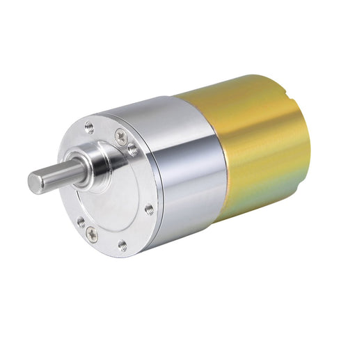 uxcell 24V DC 570 RPM Gear Motor High Torque Electric Reduction Gearbox Eccentric Output Shaft...