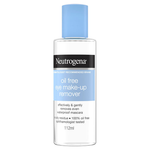 Neutrogena Oil-Free Liquid Eye Makeup Remover, Residue-Free, Non-Greasy, Gentle & Skin-Soothing Makeup Remover Solution with Aloe & Cucumber Extra...