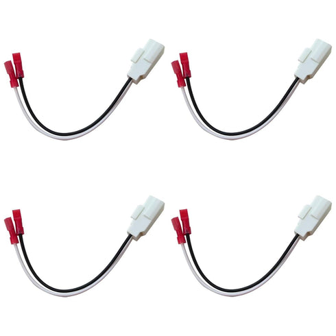 4pcs Front Rear Door Speaker Wire Harness Connector Plug for Jeep 2014-2018 Renegade...