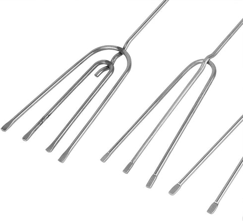 Set of 10 Stainless Steel Split Chocolate Forks Hot Pot DIY Decorative Tools Pralines and Trueffel...