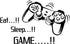 Home Find Game Wall Decals Eat Sleep Game Quote Wall Stickers Gamers World for Net Bar Living Rooms Bedroom Removable Kids and Boys Rooms Decorati...