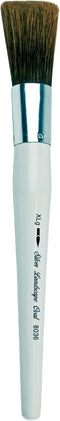 Silver Brush Limited 8036XLG Silver Jumbo Landscape Oval Brush, Large Murals, Easel Painters and Furniture, Size Extra Large, Short Handle...