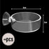 Aquarium Shrimp Feeder Dish with Suction Glass Fish Tank Feeding Bowls, Round Clear Dishes Tray, Non-Toxic, Safe, Dense, Smooth, Long-Term Use, 6 ...