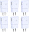 Adaptive Fast Charging Wall Charger Adapter, Eversame 6-Pack Fast Charging Block Travel USB Charger Box Compatible Samsung Galaxy S10 S9 S8 S7 S6 ...