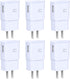 Adaptive Fast Charging Wall Charger Adapter, Eversame 6-Pack Fast Charging Block Travel USB Charger Box Compatible Samsung Galaxy S10 S9 S8 S7 S6 ...