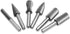 Set of 6 Rotary Cutting Burr Set Grinder Bit 6mm Round Shank Woodworking Carving Tools...