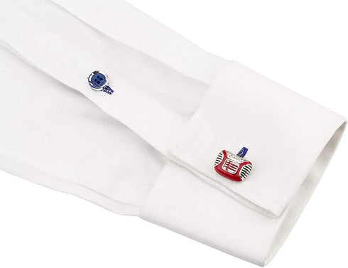 Retro Red Radio Cufflinks for Men...