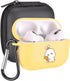 MAYCARI Carrot Rabbit Case for AirPods Pro with Keychain, Cute Animal Design Protective Soft TPU Cover Compatible with AirPods Pro Charging Yellow...