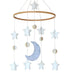 Baby Crib Mobile - Moon & Stars (Grey, White & Cream) - Nursery Decoration - Unisex...