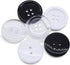 AKOAK 50 Pcs/Lot Resin Round Buttons, 2 Holes 20 mm Sewing Craft Buttons, for Clothing Sewing Shirt Scrapbooking Card DIY Crafts Supplies (Black)...