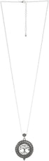 Artisan Owl Tree of Life 4x Magnifier Magnifying Glass Sliding Top Magnet Pendant Necklace, 30"...