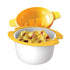 Microwave Egg Cooker Poacher Scramble Omelet Eggwich Maker with Silicone Handles Yolk Separator and Shell Cracker...