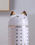 HAUCOZE Cat Cookie Jar Decorative Candy Jar with Lid Modern Arts Gifts Ceramic 8.1inch...