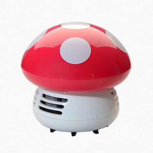 Mini Cute Table Dust Vacuum Cleaner Mushroom Shaped Portable Corner Desk Vacuum Cleaner Mini Cute Vacuum Cleaner Dust Sweeper(Red)...