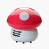 Mini Cute Table Dust Vacuum Cleaner Mushroom Shaped Portable Corner Desk Vacuum Cleaner Mini Cute Vacuum Cleaner Dust Sweeper(Red)...