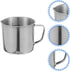 Hemobllo Stainless Steel Beaker, Lab Graduated Beaker with Handle Chemistry Lab Cups Scientific Laboratory Supplies for Liquids Solids (500ml)...