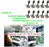 5.5 x 2.1 MM 10A DC Power Jack Cord Socket Threaded Female Mount Connector Adapter with Waterproof Cover Cap...