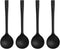 Plastic Dessert Spoons,Disposable Soup Spoons,Heavy Duty Black Spoons for Party Office Restaurants Events Utensils,5.5 x 1.57 Inch,Black,100 Piece...