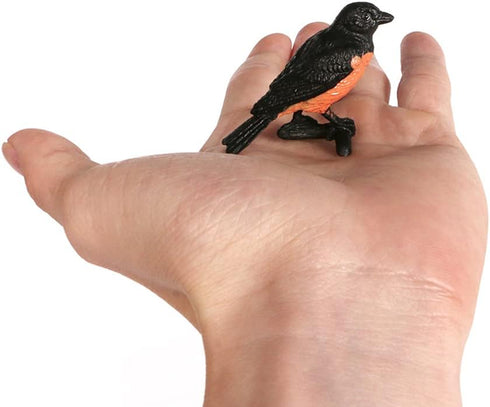 Mini Bird Figurines 7pcs, Birds Cake Cupcake Topper, Miniature Birds Animal Figure Oriole Robin Cardinal Bird Educational Toy, Bird Cake Decoratio...