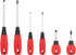 KURUI Magnetic Screwdriver Set, 6-Piece Screw Drivers Tool Set 3 Phillips and 3 Flat Head, Standard Screw Driver and Stubby Screwdriver Have Profe...