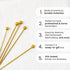 A Bar Above 12-Piece Stainless Steel Cocktail Picks, Short Reusable Garnish Sticks for Drinks, Appetizers, Old Fashioneds, Martinis, Bloody Marys,...
