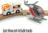 Kids Educational Wooden Train Track and Medical Rescue Vehicle Building Set, Wooden and Plastic Toys for Boys and Girls (Rescue kit)...